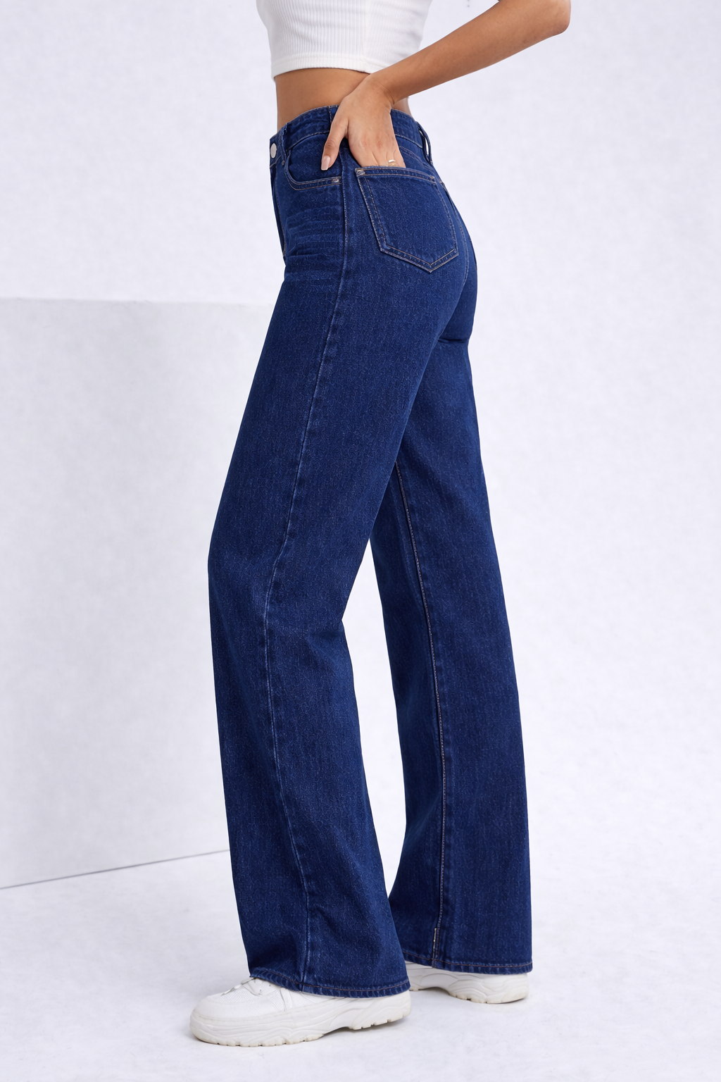 Premium Navy Whisker Jean