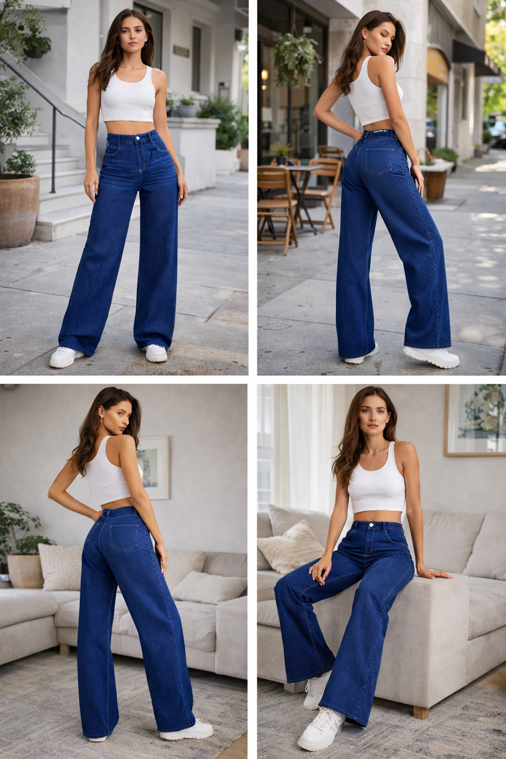 Premium Navy Whisker Jean