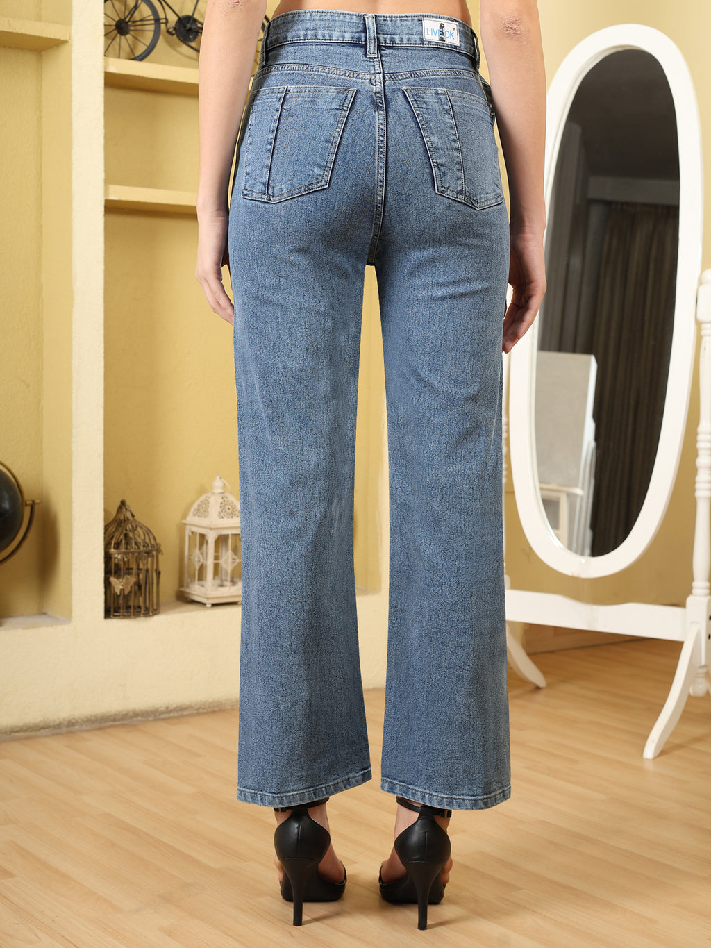 Premium Star Pattern Distressed Jeans